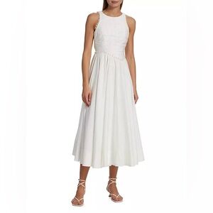 Aje “Florence” pearl trimmed dress - Ivory - Size M (US8).
